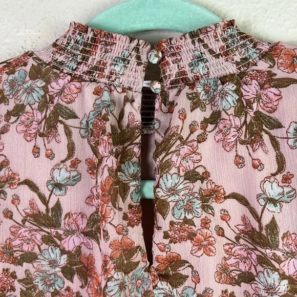 Cece Long Sleeve Peasant Floral Blouse size M - Picture 5 of 14